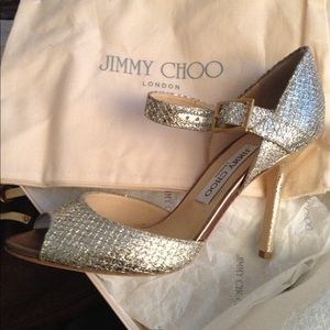 ISO Champagne Jimmy Choo Heel Size 8